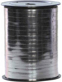 Polyband cadeaulint op spoel - zilver - 250 meter - sierlint - cadeauverpakkingen