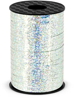 Polyband Holografisch Zilver - 225m Zilver - Grijs