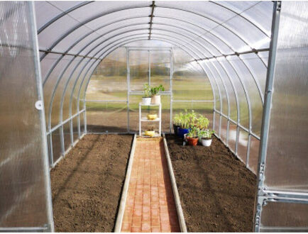 Polycarbonaat Tuinkas Klasika Tube 3 x 10 Meter Black