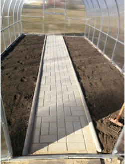 Polycarbonaat Tuinkas Klasika Tube 3 x 12 Meter Black