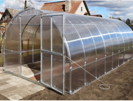 Polycarbonaat Tuinkas Klasika Tube 3 x 6 Meter Black