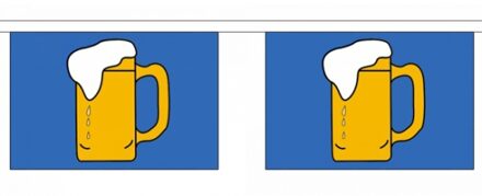 Polyester bier vlaggenlijn 9 meter