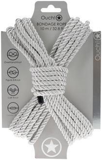 Polyester Bondage Touw - 10 m / 32,8 ft - Zilver