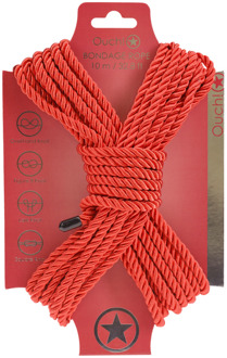 Polyester Bondage Touw - 10 m - Rood
