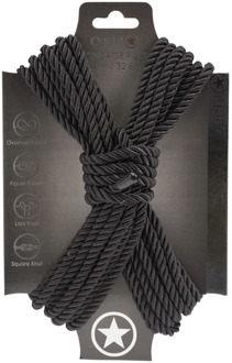 Polyester Bondage Touw - 10 m - Zwart