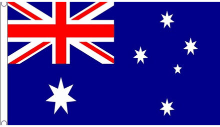 Polyester mega vlag Australie 150 x 240 cm Multi