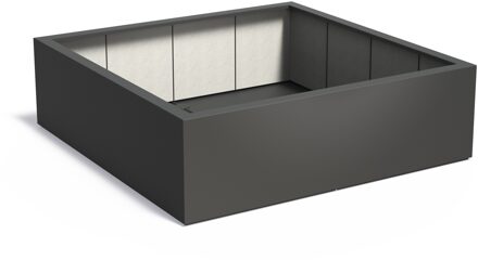 Polyester plantenbak CARREZ 200x200x60cm.