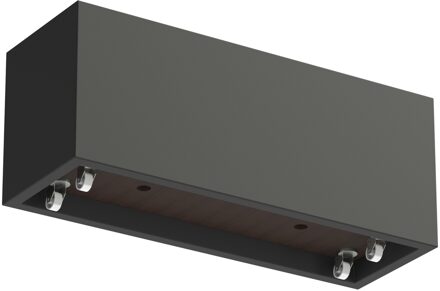 Polyester plantenbak CARREZ met wielen 150x50x60cm