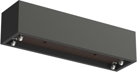 Polyester plantenbak CARREZ met wielen 200x50x50cm.