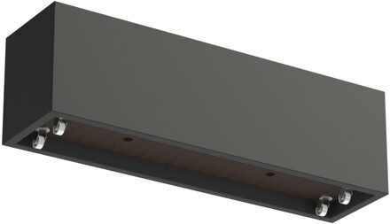 Polyester plantenbak CARREZ met wielen 200x50x60cm.