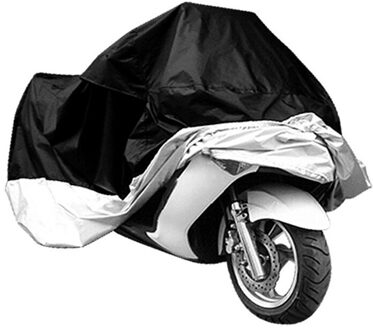 Polyester Protector Case Cover Voor Moto Xxxl Zwart En Zilver