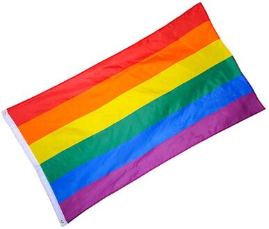 Polyester Regenboog Vlag Grote Lgbt Pride Vlag Outdoor Banner (60*90Cm)
