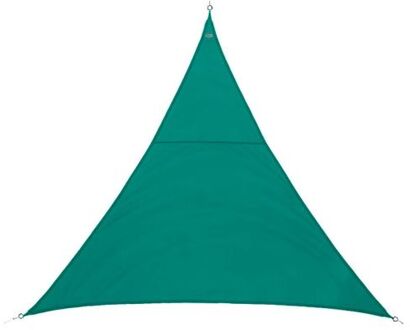 Polyester schaduwdoek/zonnescherm Curacao driehoek mint groen 2 x 2 x 2 meter - Schaduwdoeken