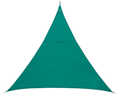 Polyester schaduwdoek/zonnescherm Curacao driehoek mint groen 2 x 2 x 2 meter