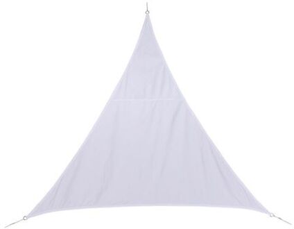 Polyester schaduwdoek/zonnescherm Curacao driehoek wit 2 x 2 x 2 meter - Schaduwdoeken Grijs