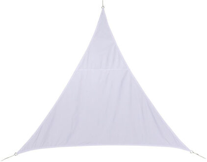 Polyester schaduwdoek/zonnescherm Curacao driehoek wit 2 x 2 x 2 meter