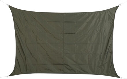 Polyester schaduwdoek/zonnescherm Curacao rechthoekig grijs 2 x 3 meter