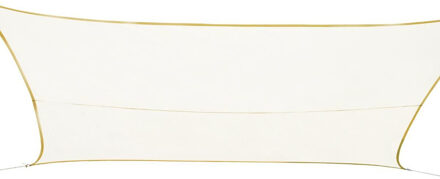 Polyester schaduwdoek/zonnescherm Curacao rechthoekig wit 3 x 4 meter