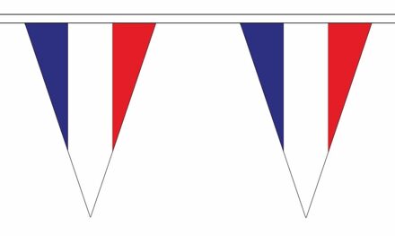 Polyester slinger met Frankrijk vlaggetjes