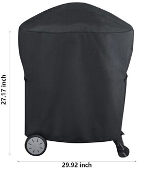 Polyester Stof Bbq Grill Cover Waterdichte Bbq Rolling Winkelwagen Grill Covers Voor Weber Q1000 Q2000 Serie