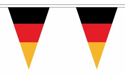Polyester vlaggenlijn Duitsland 5 meter - Vlaggenlijnen Multikleur