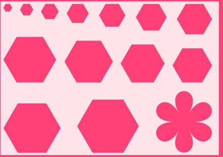 Polygon Gelaagdheid Stencils voor Diy scrapbook/fotoalbum Decoratieve Embossing kleuring, schilderen stencil, home decor