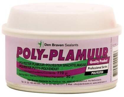Polyplamuur + verharder (Prijs per stuk)