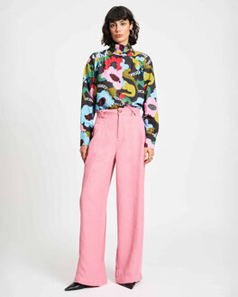 POM Amsterdam Blouse lange mouw sp9291 Zwart - 36