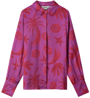 POM Amsterdam Blouse lange mouw sp9382 Roze - 36