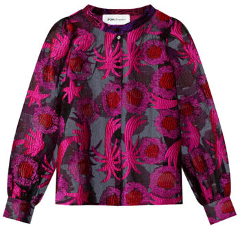 POM Amsterdam Blouse lange mouw sp9383 Roze - 42