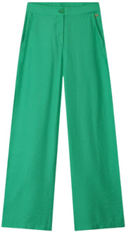 POM Amsterdam pantalons groen Pom Amsterdam , Green , Dames - 2Xl,Xl,L,M