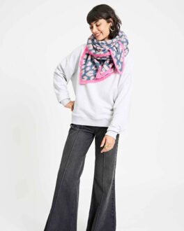 POM Amsterdam Shawl sp9415 Houtskool - One size