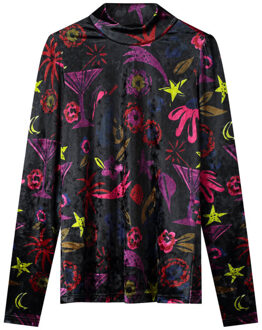 POM Amsterdam Top lange mouw sp9377 Zwart - 42