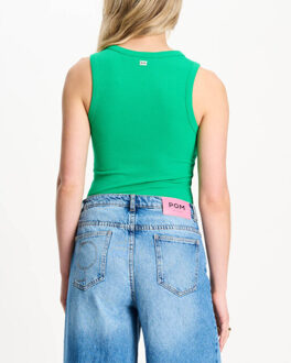 POM Amsterdam Top zonder mouw sp9534 Groen - 42