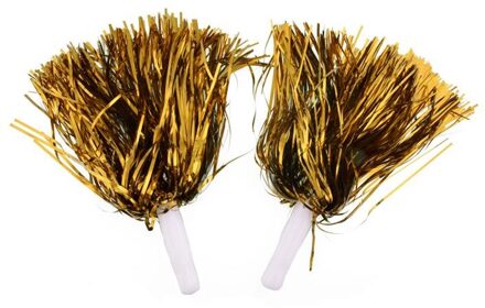Pom Poms Metallic Goud Stick (2st) Goud - Brons