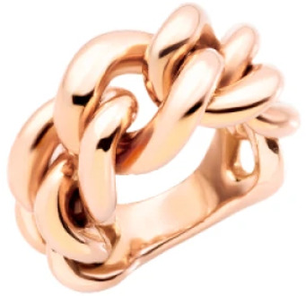 Pomellato Ketting Ring in 18kt Roségoud Pomellato , Pink , Dames - 53 Mm,55 MM