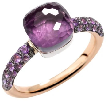 Pomellato Petit Nudo Ring - Roségoud Pomellato , Purple , Dames - 55 MM