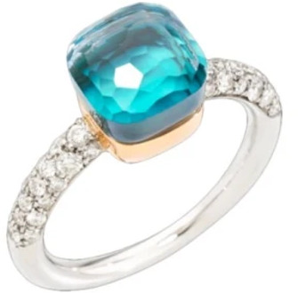 Pomellato Petit Precious Diamond Sky Ring Pomellato , Blue , Dames - 54 MM