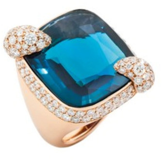 Pomellato Superior Portret Diamanten Ring Pomellato , Blue , Dames - 54 MM