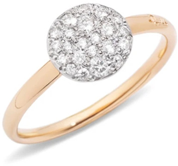 Pomellato Zand Diamanten Ring - Elegant en Verbluffend Pomellato , Yellow , Dames - 53 MM