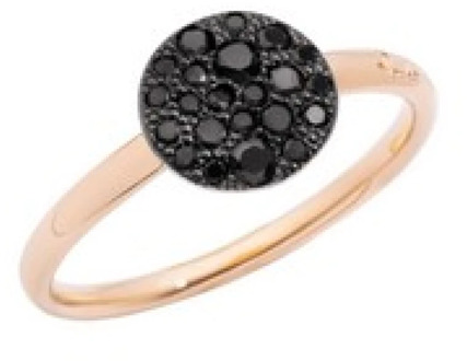 Pomellato Zand Ring - Zwarte Diameter Pomellato , Black , Dames - 54 MM