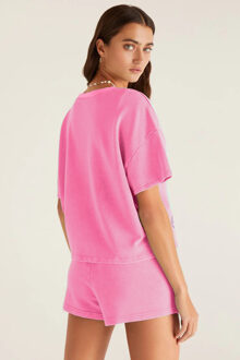 Pompoen Pailletten T-shirt Korte Broek Set Roze