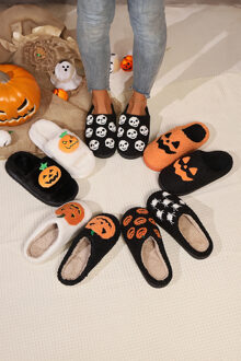 Pompoen SlippersHalloween Zwart
