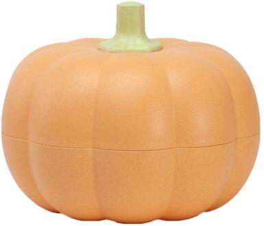 Pompoen Snoep Doos Dubbele Laag Plastic Moer Fruit Snack Platen Met Deksels Stofdicht Ronde Voedsel Container Platen Fruteros De Cocina geel