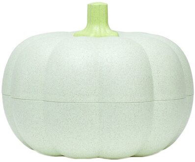 Pompoen Snoep Doos Dubbele Laag Plastic Moer Fruit Snack Platen Met Deksels Stofdicht Ronde Voedsel Container Platen Fruteros De Cocina groen