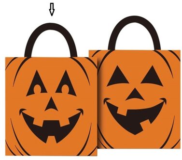 Pompoen snoeptasje 35 x 38 cm - voor kinderen - oranje