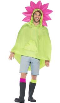 "Poncho bloem voor volwassenen - Verkleedkleding - One size"