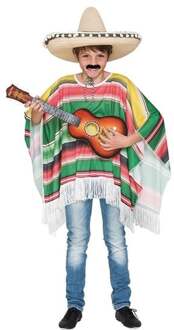 Poncho Mexicaans Junior Polyester One-size