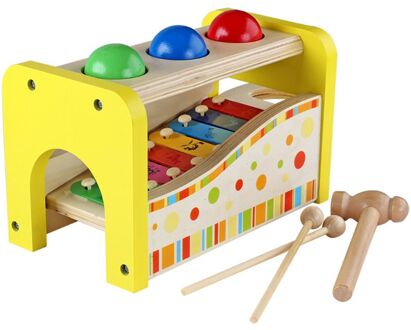 Pond & Tap Bench Met Slide Out Xylofoon-Duurzaam Houten Muzikale Stampende Om