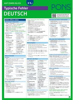 Pons Typische Fehler Auf Einen Blick Deutsch - Pons Auf Einen Blick
